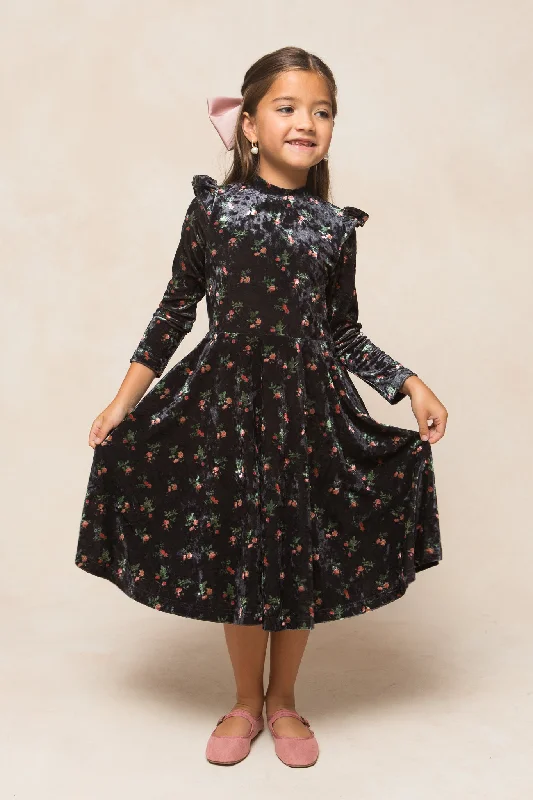 Trend Alert Mini Ari Dress in Velvet Floral - FINAL SALE