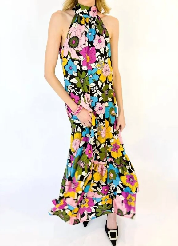 Elegant Women's Evening Garments Amadeus Dress In Bouquet