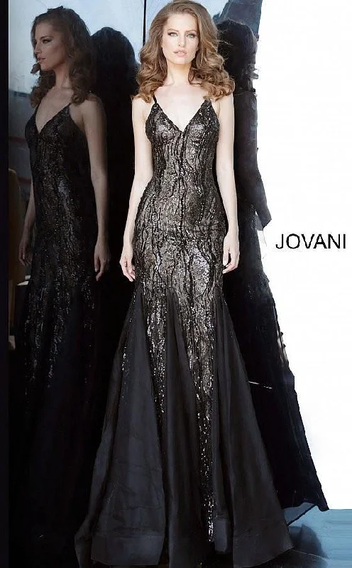 Quality Wear Jovani 3382 Trumpet Sequin Long Prom Dress