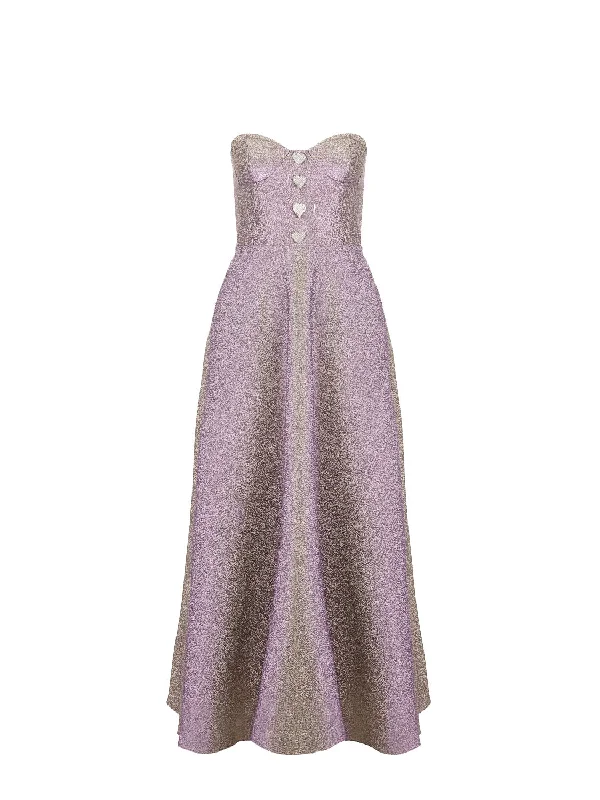 Fashion Forward Style Strapless Pleated Dress