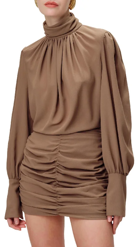 Style Your Wardrobe Yebba Dress In Toffee