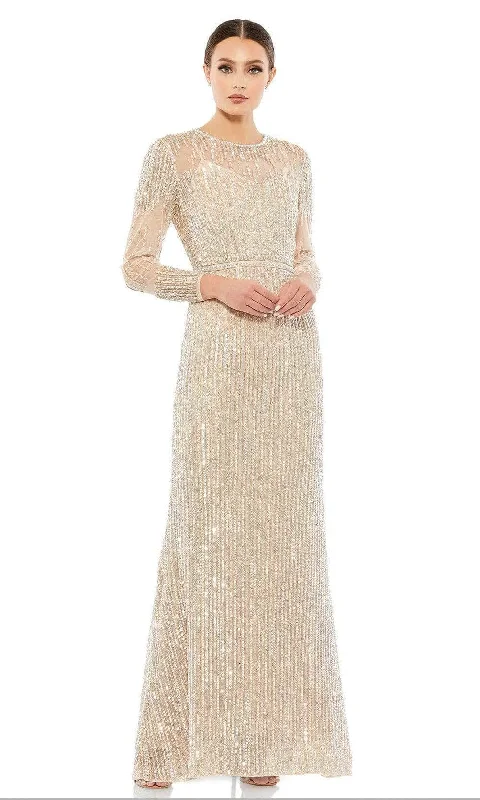 Fashion Sale Mac Duggal - 93629 Long Sleeve Jewel Neck Evening Gown