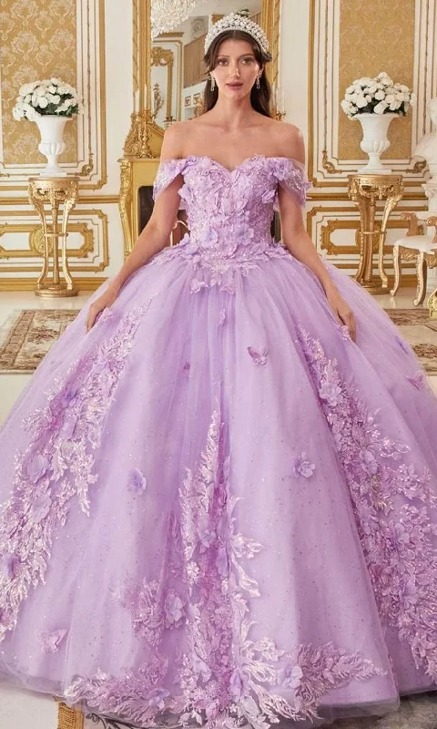 Sophisticated Fashion Cinderella Divine 15713 - Sweetheart Ballgown with 3D Floral Appliques