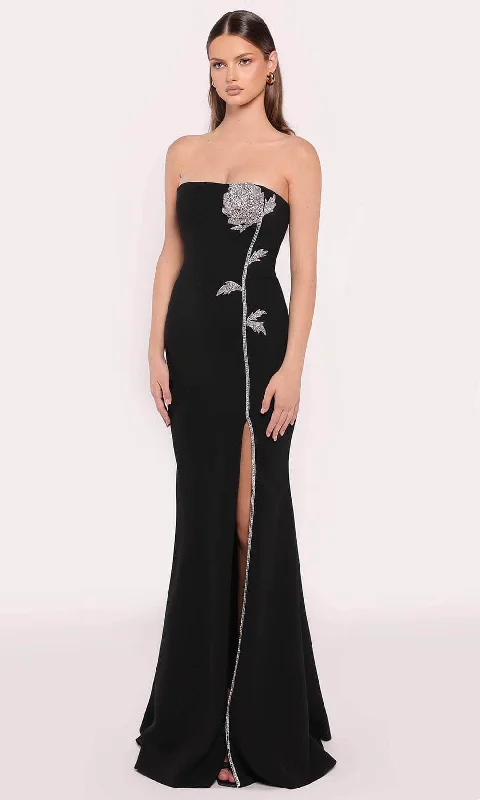 Stylish Statements Tarik Ediz 98871 - Beaded Floral Evening Dress