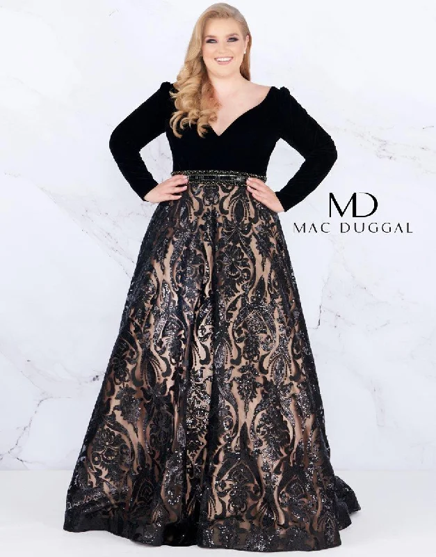 Timeless Style Promotions Mac Duggal Long Prom Plus Size Dress Sale