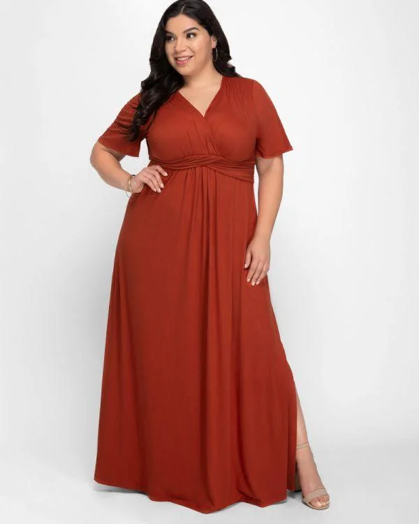 Relaxed Style Kiyonna Long Formal Maxi Dress