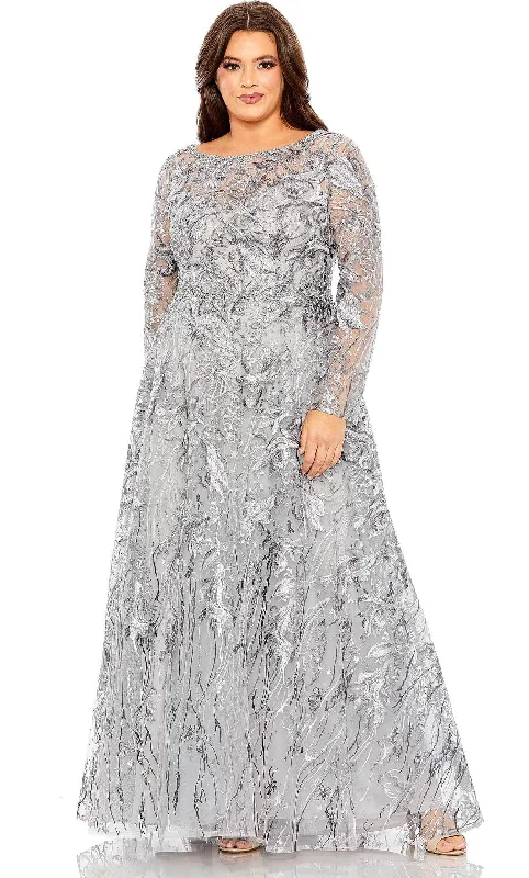 Eclectic Fashion Mac Duggal 20468 - All-Covered Embroidered A-line Gown