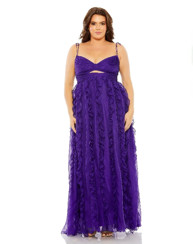 Special Offer Mac Duggal 68543 Fabulouss Plus Size Long Chiffon Dress