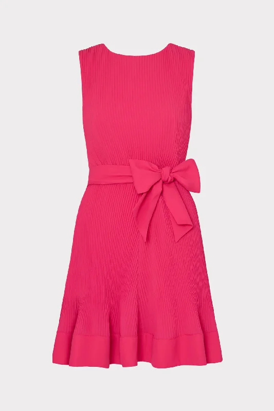 Flash Sales Today Carreen Pleated Mini Dress