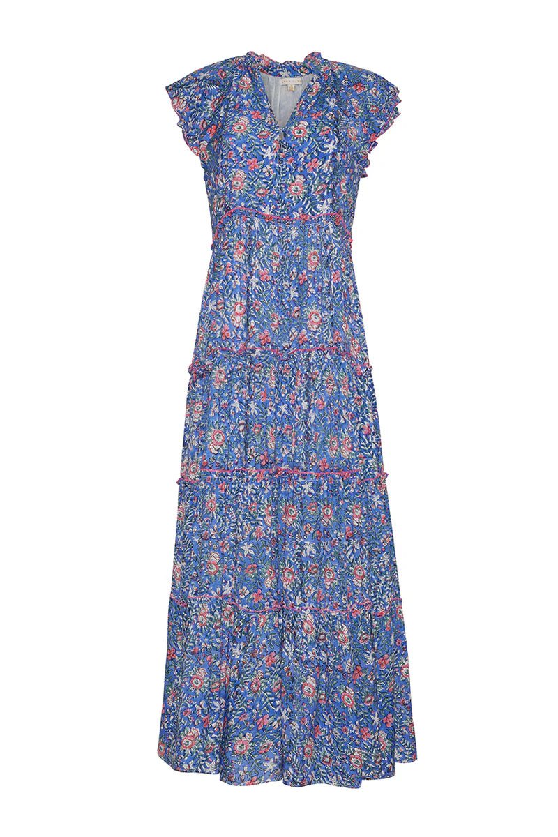 Crazy Discounts, Hurry Up Aimee Maxi in Indigo Floral