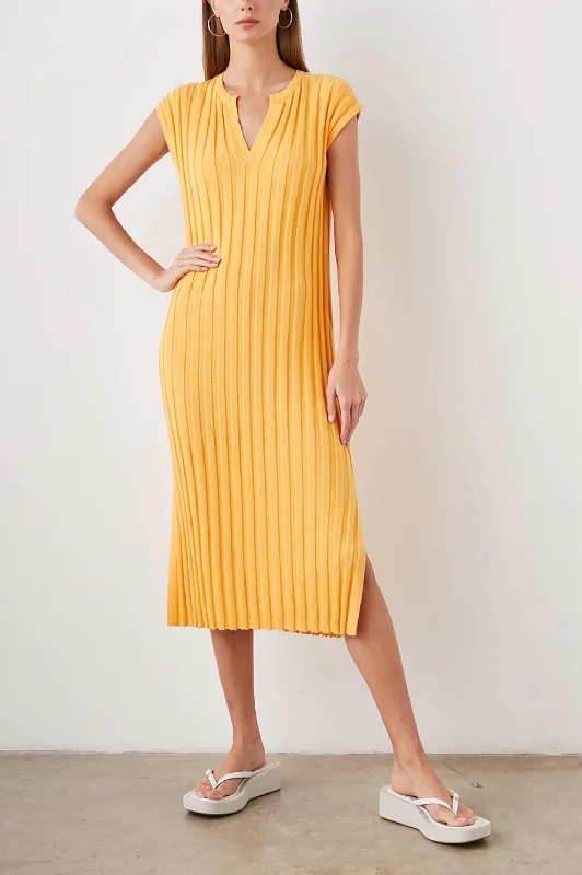 Elevate Your Wardrobe Ashley Dress In Melon