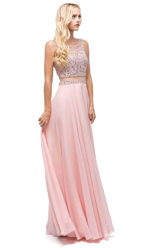 Easy Elegance Sales Dancing Queen 9789 - Cutout Back Beaded Prom Gown