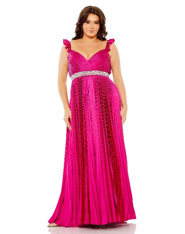 Limited Styles Mac Duggal 77004 Fabulouss Plus Size Long Satin Formal Dress