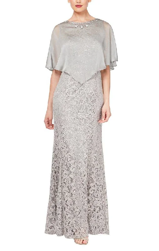 Exclusive Fashion Deals Ignite Evenings Silver Mother of the Bride Long Dress 3523W