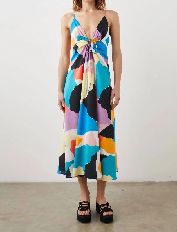 Affordable Luxury Women's Garments Sabina Dress In Summer Colorblock