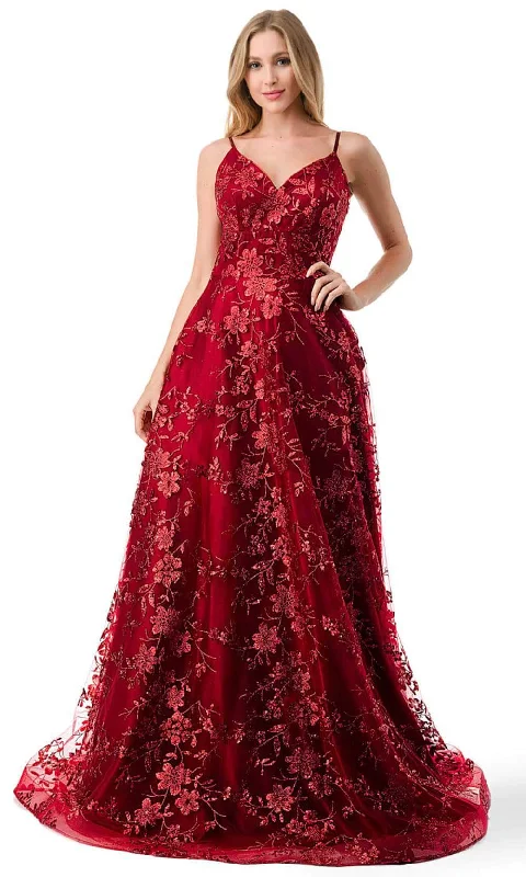 Style Breakthroughs Trevi Collection L2764B - Floral Tulle Prom Dress