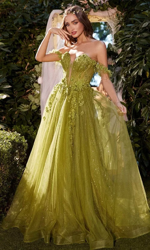 Affordable Trendy Fashion Andrea and Leo A1237 - Rhinestone Embellished Sheer Bodice Prom Gown