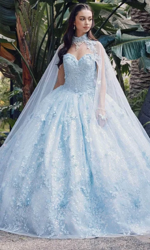 Premium Style Juliet Dresses JT1449J - 3D Floral Embellished Sweetheart Ballgown