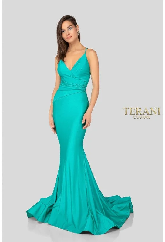 Modern Chic Discounts Terani Couture 1912P8280 Prom Long Formal Dress