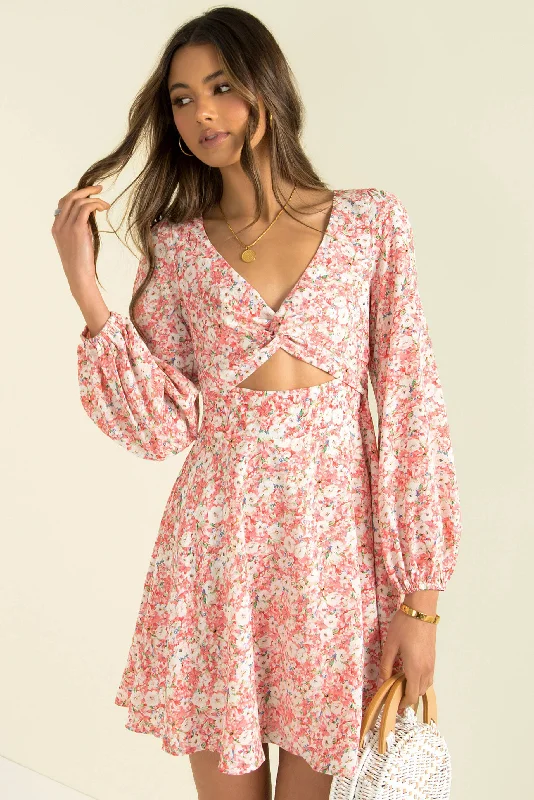 Fashionable Comfort Promotions Mala Dress / Pink Floral