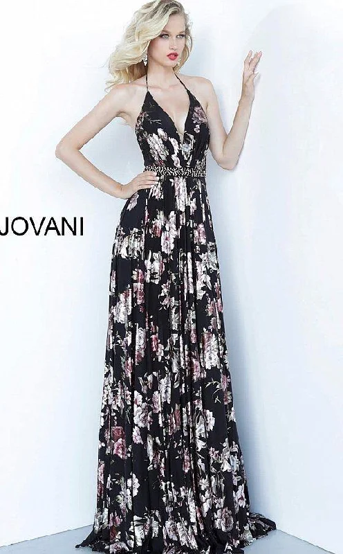 Glamorous Evening Wear Jovani 67406 Long Formal Floral Dress