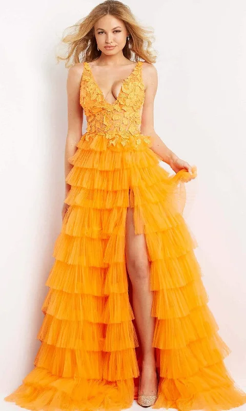 Women’s Seasonal Fashion Trends Jovani - 08239 Lace Bodice Shirred Tulle Gown