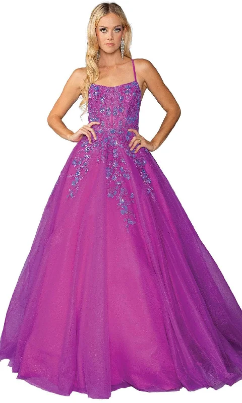 Hot Items Dancing Queen 4460 - Sleeveless Scoop Neck Ballgown