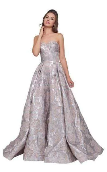 Big Discounts Mac Duggal - Sweetheart Floral Brocade Ballgown 66947H