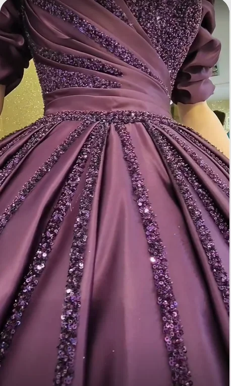 Limited Edition Beautiful Ball Gown For Wedding Prom Dresses Shiny Prom Dress Y4441