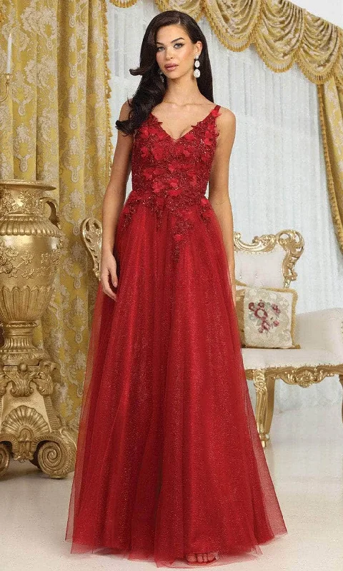 Best-Sellers May Queen MQ2015 - Floral Accented Prom Dress