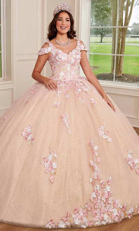 Find Your Unique Flair Rachel Allan RQ1125 - Cold Shoulder Floral Ballgown