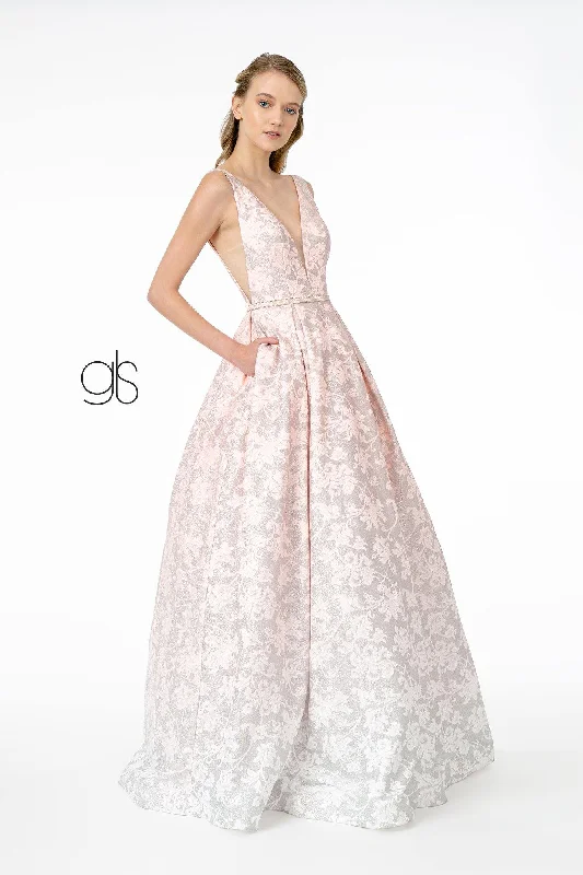 Innovate Your Wardrobe Illusion Deep A-Line Long Prom Dress