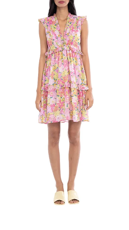 Eclectic Style Wardrobe Chandra Dress In Bloomsbury Crocus