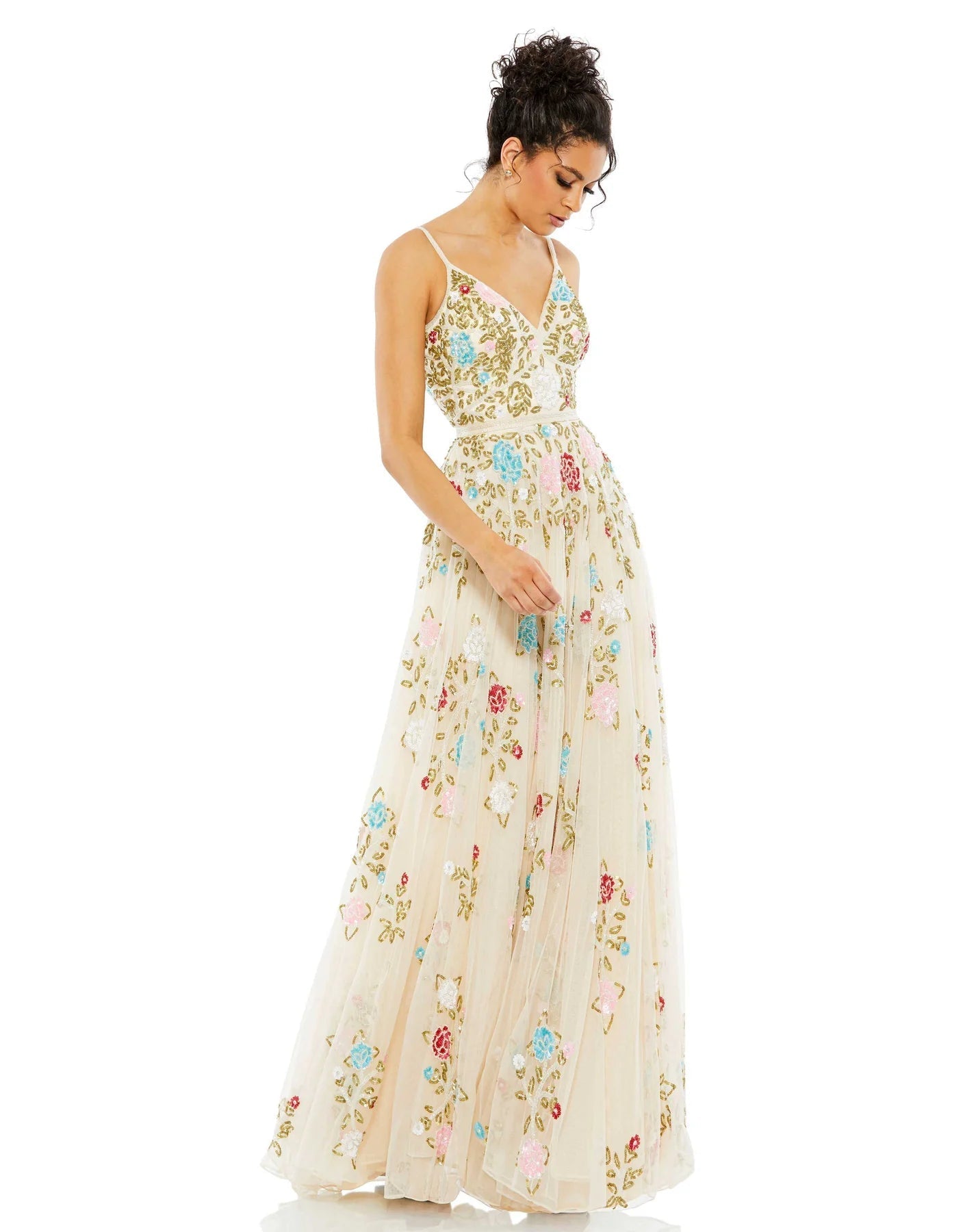 Avant-Garde Style Promotions Mac Duggal - 5400 Floral Ornate A-Line Dress