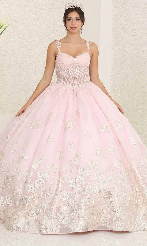 Playful Fashion Offers May Queen LK256 - Sheer Corset Ballgown