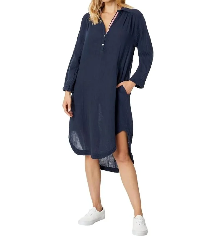 Seasonal Sale Shirttail Dress In Navy