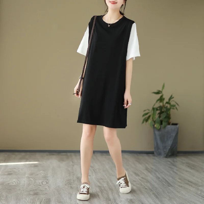 Casual Yet Chic Sales Women Summer Casual Minimalist Mini Dress