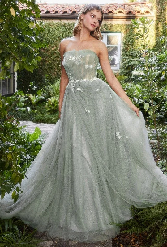 Trendy Pulse Andrea & Leo A1015 Strapless Drape Ball Gown