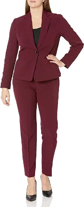 Fashion Forward Le Suit Formal One Button Jacket Two Piece Pan Suit