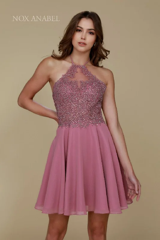 Timeless Elegance Sale Short Halter Neck Homecoming Prom Dress Sale