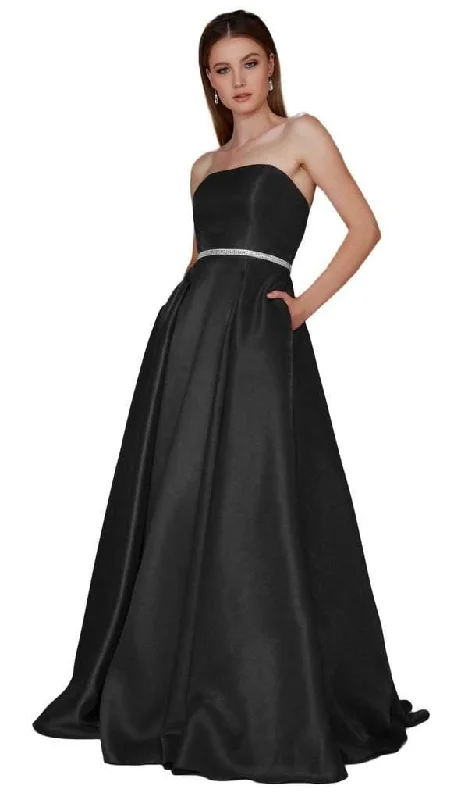 Contemporary Chic Promotions Long Formal Prom Dress Evening Gown with Pockets sal