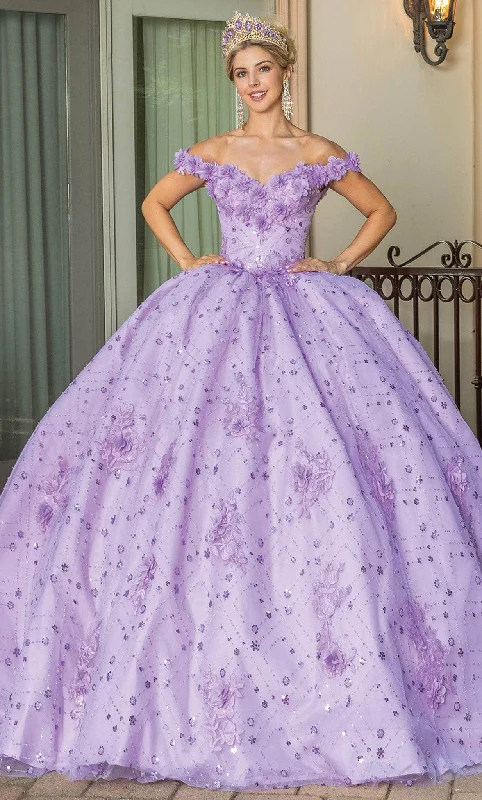 Sophisticated Style Dancing Queen 1660 - Blossom Applique Quinceanera Ballgown
