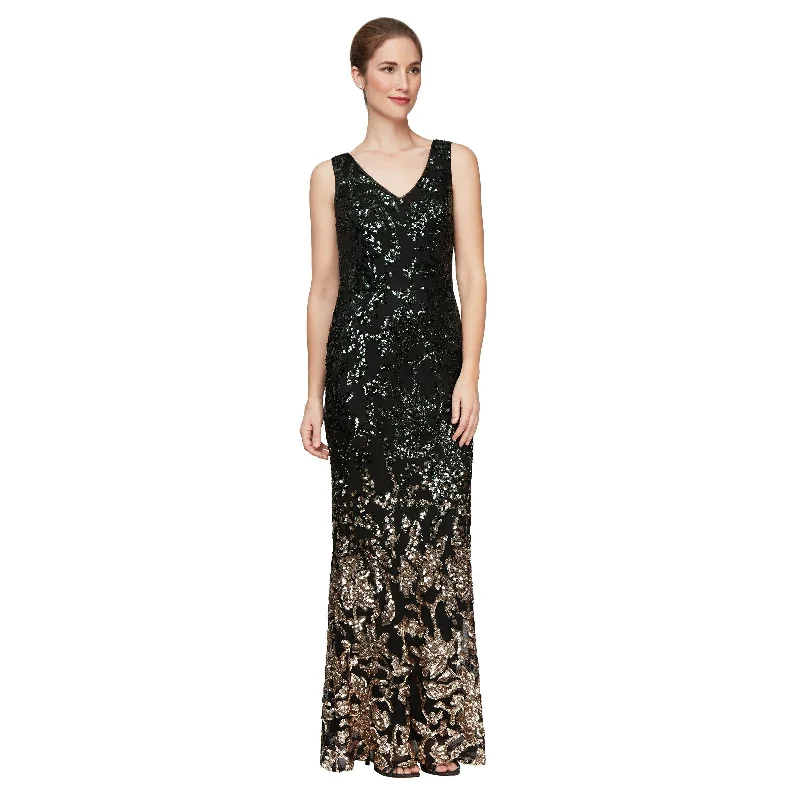 Bid Farewell To The Old Season Alex Evenings AE8196709 Long Sleeveless Formal Dress