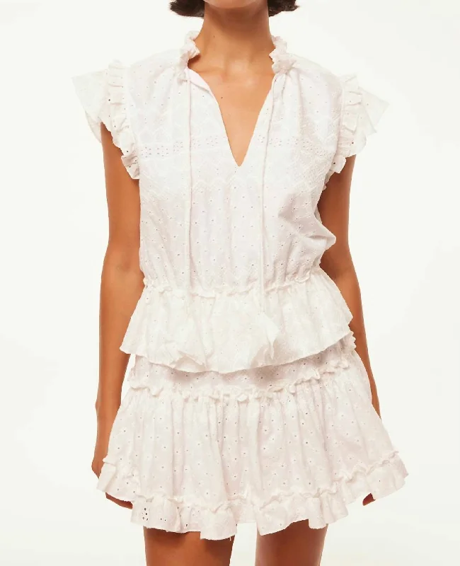 Style Without Limits Iliana Dress In Cotton Eyelet