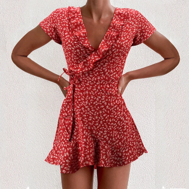Sale Clearance Julia Fashion - Summer Women Floral A-Line Dress