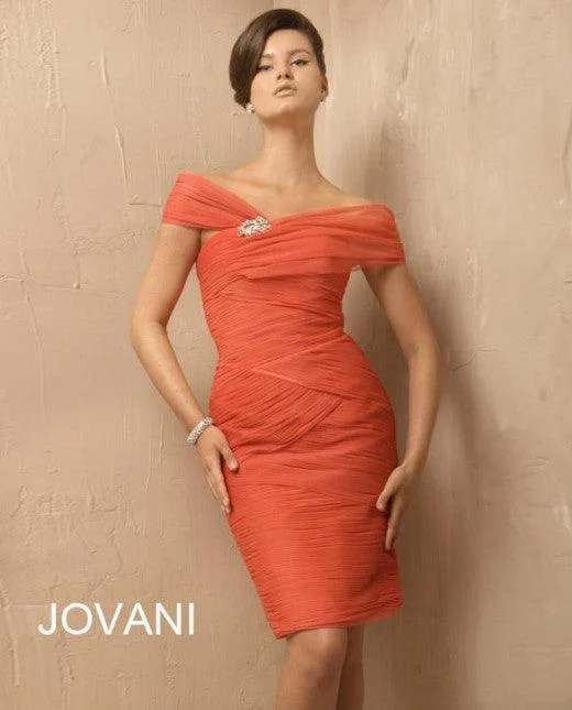 Seasonal Clearance Jovani Off Shoulder Short Cocktail Dress Sale