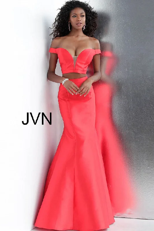 Shop The Hottest Deals Jovani JVN 58068 Red Size 8 Prom Dress Pageant Gown Mermaid two piece