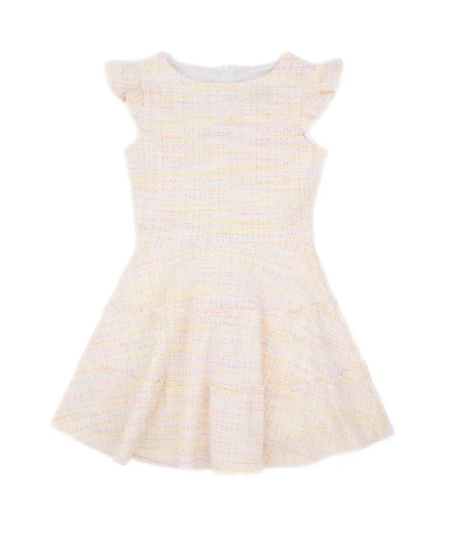 Sale On Clothing By Debra Girls Sara Pastel Tweed 3 Tier Dress