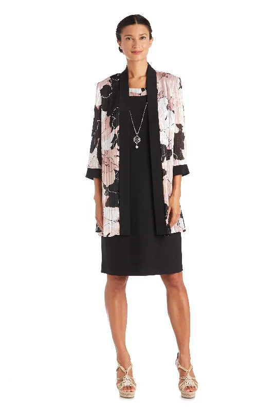 Flash Sale Fever R&M Richards 7139 Two Piece Print Jacket Short Dress