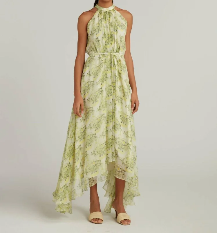 Women's Travel Garments Irinia Dress In Terrarium Lemon
